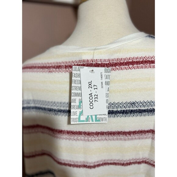 LuLaRoe Cocoa Sleeveless Top Womens 2XL Americana Collection New - Picture 5 of 10